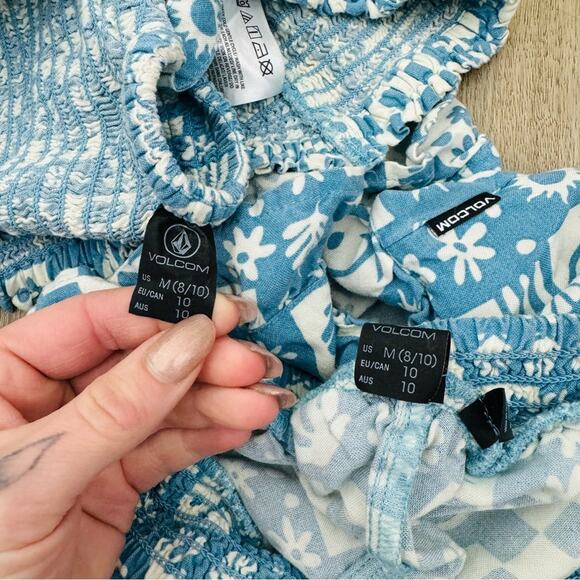 Volcom shorts and cami blue set size kids 8/10 - Picture 4 of 6